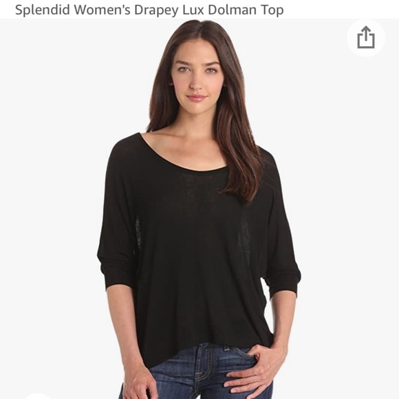 Splendid Drapey Lux Dolman Sleeve Top - Picture 1 of 9